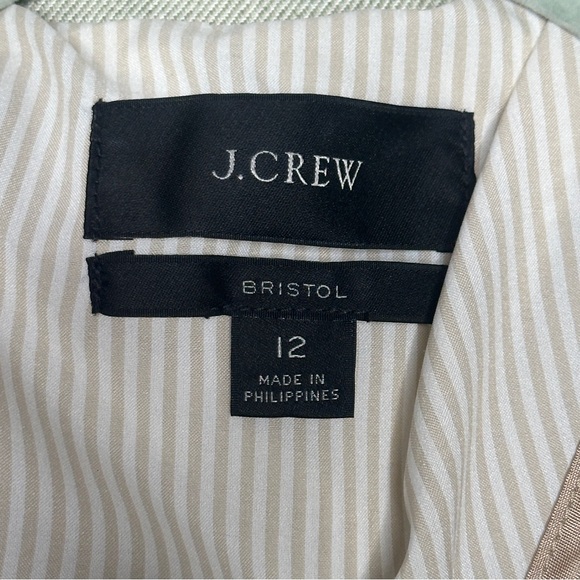J.Crew Bristol Blazer Light Sage Linen Blend Size 12 - Picture 8 of 15